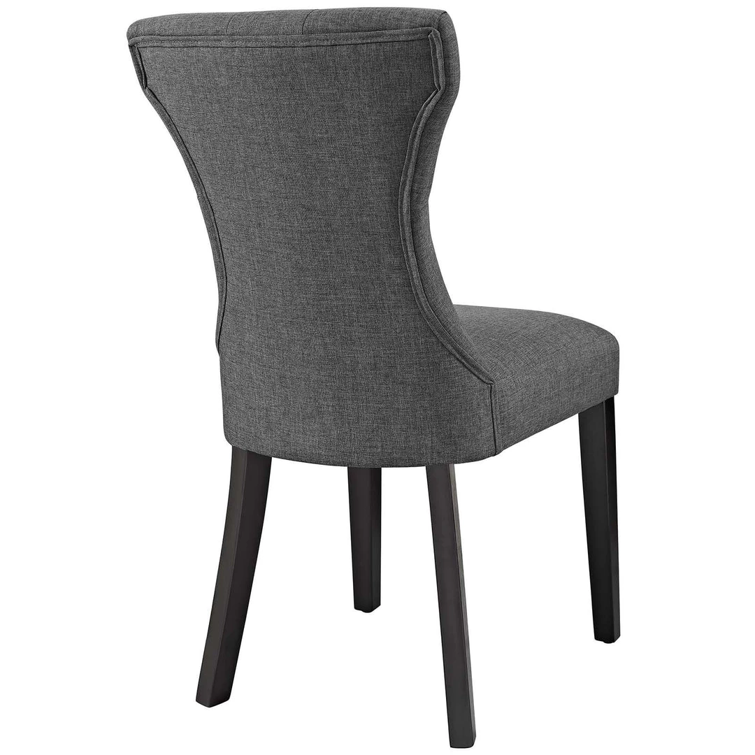Modway Silhouette Dining Side Chairs Upholstered Fabric Set Of 4 Gray 4 Modway Silhouette Dining Side Chairs Upholstered Fabric Set Of 4 Gray