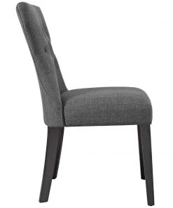 Modway Silhouette Dining Side Chairs Upholstered Fabric Set Of 4 Gray 8 Modway Silhouette Dining Side Chairs Upholstered Fabric Set Of 4 Gray