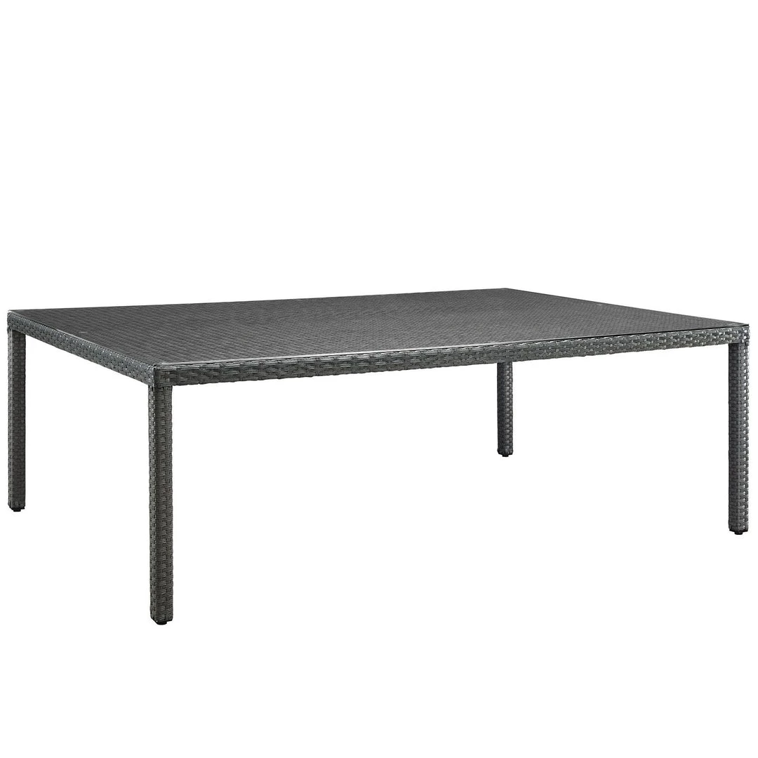 Modway Outdoor Tables Sojourn 90" Outdoor Patio Dining Table Chocolate 1 Modway Outdoor Tables Sojourn 90" Outdoor Patio Dining Table Chocolate