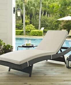 Modway Lounge Chair Outdoor Sojourn Outdoor Patio Sunbrella® Chaise Antique Canvas Beige 10 Modway Lounge Chair Outdoor Sojourn Outdoor Patio Sunbrella® Chaise Antique Canvas Beige