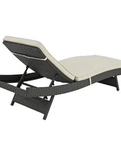 Modway Lounge Chair Outdoor Sojourn Outdoor Patio Sunbrella® Chaise Antique Canvas Beige 8 Modway Lounge Chair Outdoor Sojourn Outdoor Patio Sunbrella® Chaise Antique Canvas Beige