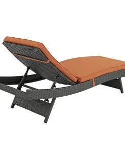 Modway Sojourn Outdoor Patio Sunbrella® Chaise Canvas Tuscan Outdoor Daybeds