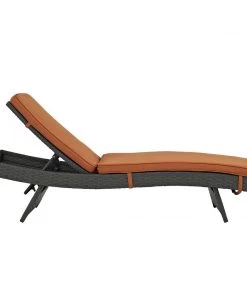 Modway Sojourn Outdoor Patio Sunbrella® Chaise Canvas Tuscan Outdoor Daybeds