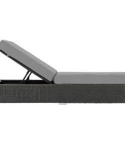 Modway Sojourn Outdoor Patio Sunbrella® Chaise Lounge Canvas Gray