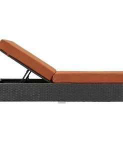 Modway Sojourn Outdoor Patio Sunbrella® Chaise Lounge Canvas Tuscan Lounge Chair Outdoor