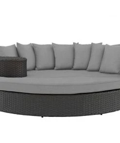 Modway Sojourn Outdoor Patio Sunbrella® Daybed Canvas Gray Outdoor Daybeds