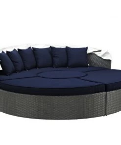 Modway Sojourn Outdoor Patio Sunbrella® Daybed Canvas Navy