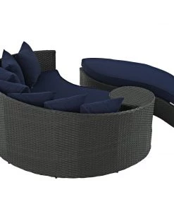 Modway Sojourn Outdoor Patio Sunbrella® Daybed Canvas Navy Outdoor Daybeds