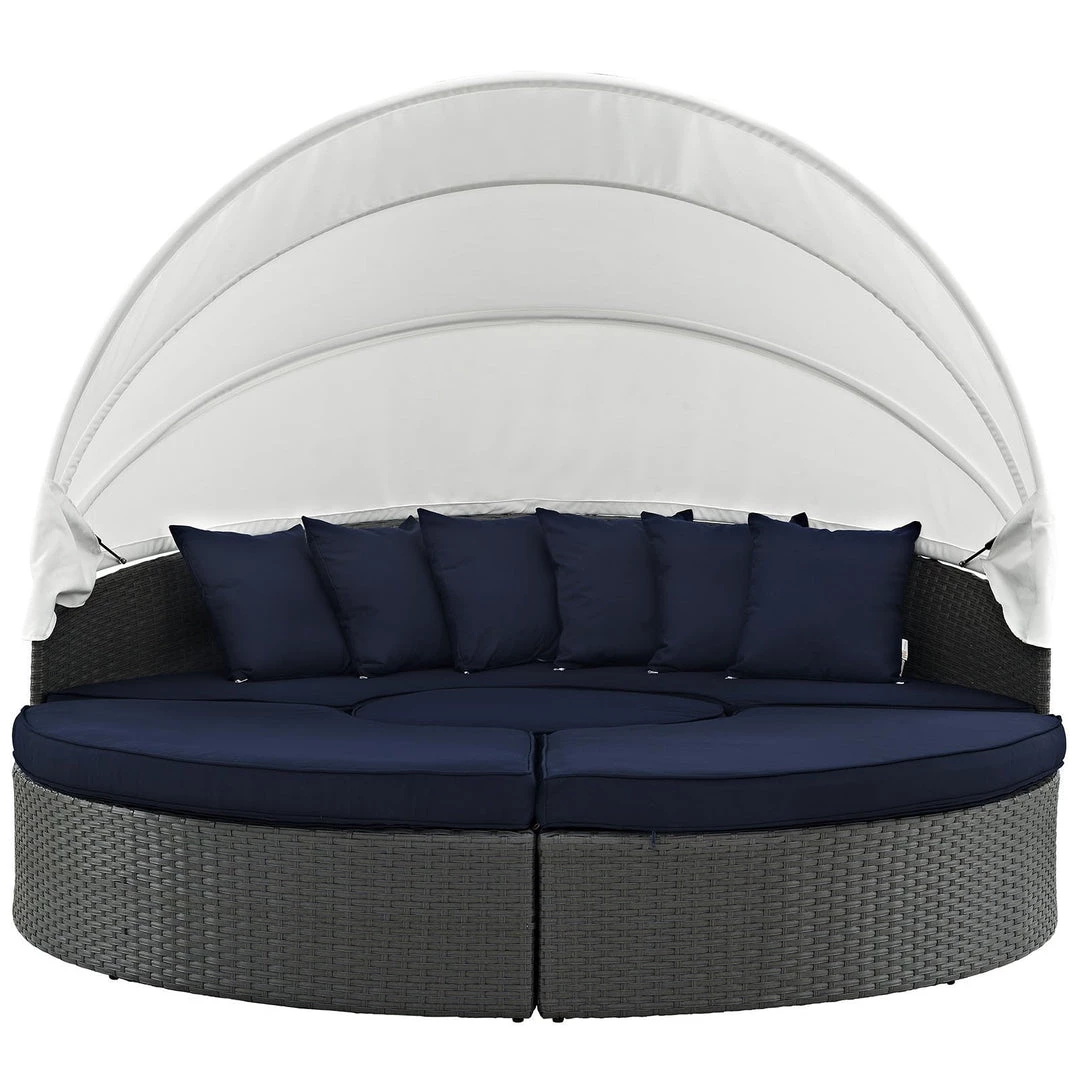Modway Sojourn Outdoor Patio Sunbrella® Daybed Canvas Navy 4 Modway Sojourn Outdoor Patio Sunbrella® Daybed Canvas Navy