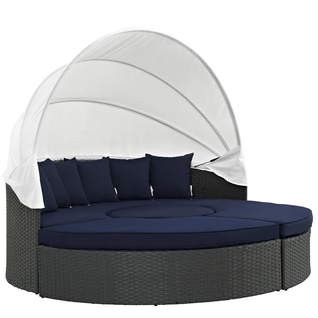Modway Sojourn Outdoor Patio Sunbrella® Daybed Canvas Navy 1 Modway Sojourn Outdoor Patio Sunbrella® Daybed Canvas Navy