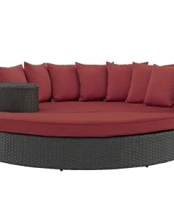 Modway Sojourn Outdoor Patio Sunbrella® Daybed Canvas Red