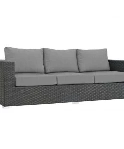 Modway OUTDOOR SOFAS Sojourn Outdoor Patio Sunbrella® Sofa Canvas Gray