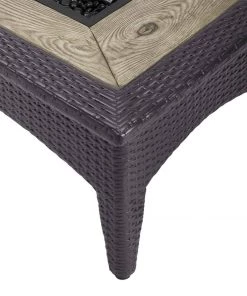 Modway Splendor 43.5" Rectangle Outdoor Patio Fire Pit Table Espresso 11 Modway Splendor 43.5