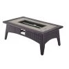 Modway Splendor 43.5" Rectangle Outdoor Patio Fire Pit Table Espresso