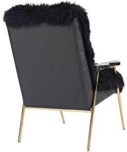 Modway Sprint Sheepskin Armchair Black Black