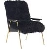 Modway Sprint Sheepskin Armchair Black Black