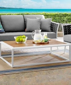 Modway Stance Outdoor Patio Aluminum Coffee Table 10 Modway Stance Outdoor Patio Aluminum Coffee Table
