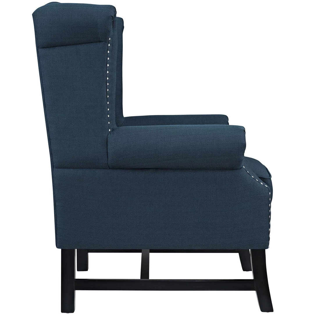 Modway Steer Upholstered Fabric Armchair Azure Armchairs 2 Modway Steer Upholstered Fabric Armchair Azure Armchairs