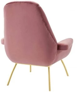 Modway Summit Accent Performance Velvet Armchair Dusty Rose Armchairs