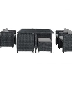 Modway Summon 9 Piece Outdoor Patio Sunbrella® Dining Set Outdoor Dining Sets 26 Modway Summon 9 Piece Outdoor Patio Sunbrella® Dining Set Outdoor Dining Sets