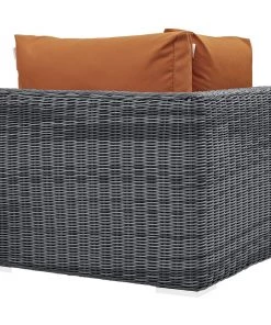 Modway Summon Outdoor Patio Sunbrella® Corner Canvas Tuscan