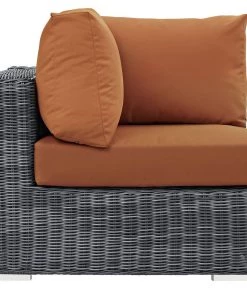 Modway Summon Outdoor Patio Sunbrella® Corner Canvas Tuscan
