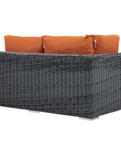 Modway Summon Outdoor Patio Sunbrella® Left Arm Loveseat Canvas Tuscan