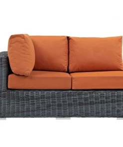 Modway Summon Outdoor Patio Sunbrella® Left Arm Loveseat Canvas Tuscan