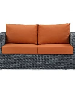 Modway Summon Outdoor Patio Sunbrella® Loveseat Canvas Tuscan