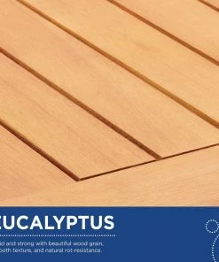 Modway Outdoor Tables Syracuse Outdoor Patio Dining Table And Bench Set Natural Gray