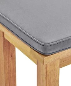 Modway Outdoor Tables Syracuse Outdoor Patio Dining Table And Bench Set Natural Gray