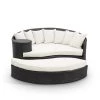 Modway Taiji Outdoor Patio Wicker Daybed Espresso White