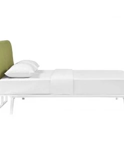 Modway Tracy Queen Bed White Green Beds 8 Modway Tracy Queen Bed White Green Beds