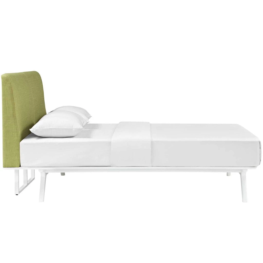 Modway Tracy Queen Bed White Green Beds 3 Modway Tracy Queen Bed White Green Beds