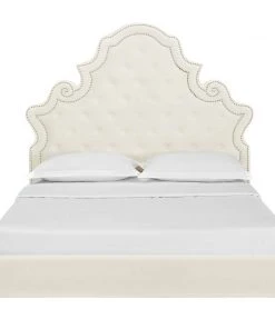 Modway Beds Valentina Queen Tufted Nailhead Performance Velvet Platform Bed Ivory 9 Modway Beds Valentina Queen Tufted Nailhead Performance Velvet Platform Bed Ivory