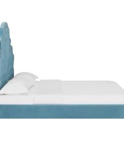 Modway Valentina Queen Tufted Nailhead Performance Velvet Platform Bed Sea Blue Beds 8 Modway Valentina Queen Tufted Nailhead Performance Velvet Platform Bed Sea Blue Beds