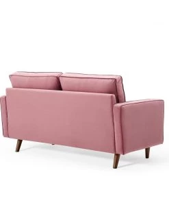Modway Valour Performance Velvet Loveseat Dusty Rose