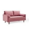 Modway Valour Performance Velvet Loveseat Dusty Rose