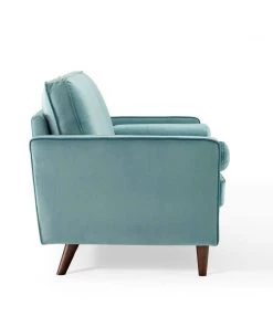 Modway Valour Performance Velvet Loveseat Mint 11 Modway Valour Performance Velvet Loveseat Mint