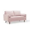 Modway Loveseats Valour Performance Velvet Loveseat Pink
