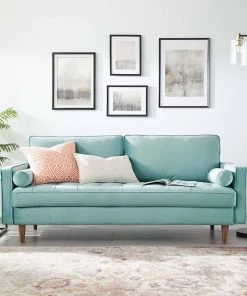 Modway SOFAS Valour Performance Velvet Sofa Mint
