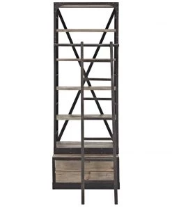 Modway Velocity Wood Bookshelf Brown