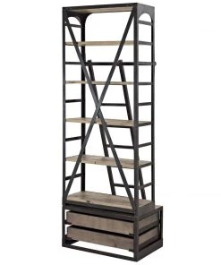 Modway Velocity Wood Bookshelf Brown