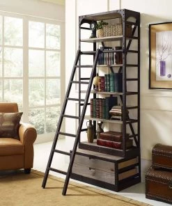 Modway Velocity Wood Bookshelf Brown