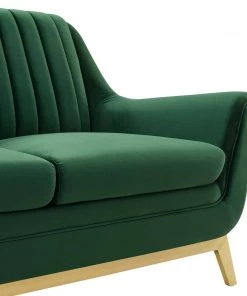Modway Winsome Channel Tufted Performance Velvet Loveseat Emerald 13 Modway Winsome Channel Tufted Performance Velvet Loveseat Emerald