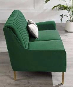 Modway Winsome Channel Tufted Performance Velvet Loveseat Emerald 15 Modway Winsome Channel Tufted Performance Velvet Loveseat Emerald